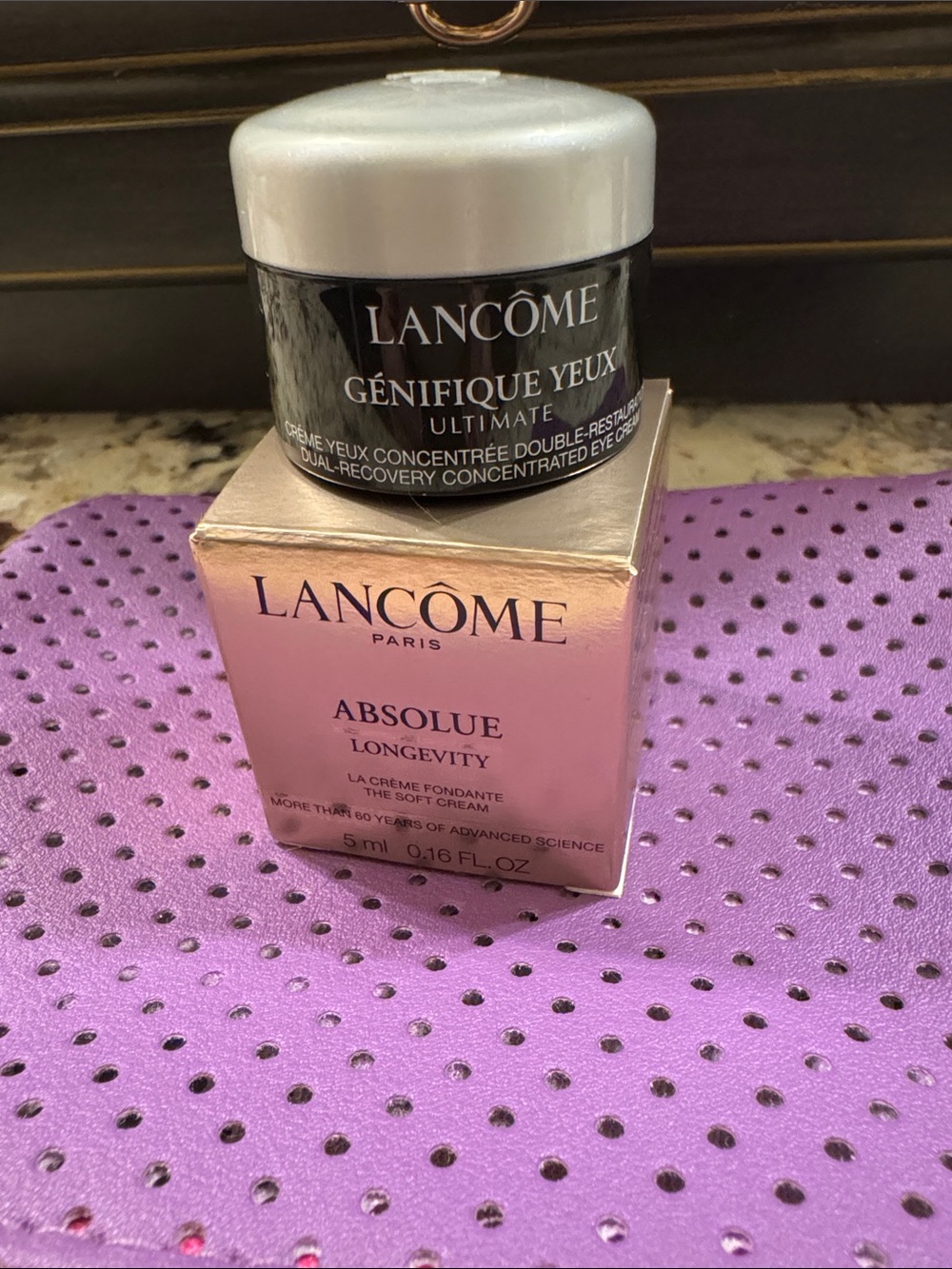 Lancôme Absolue Longévité + Génifique Yeux Eye Cream Travel Size Set